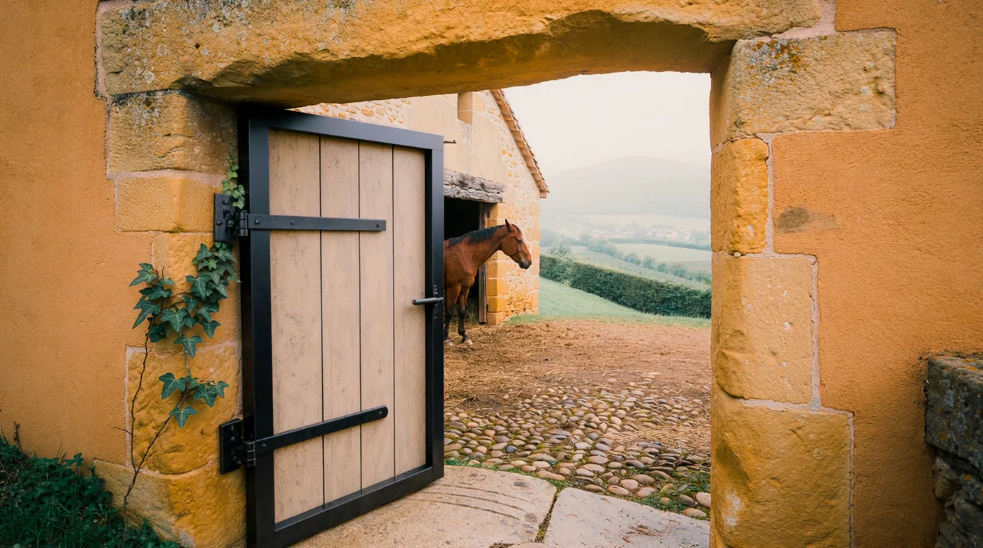 Entrée, Écurie Hoka'B Ane, centre équestre à Loriol-sur-Drôme